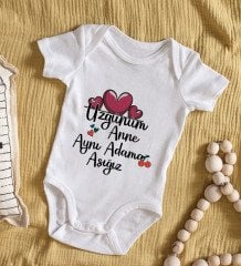 BK Kids Aynı Adama Aşığız Tasarımlı Bebek Body Zıbın - Model 1