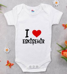 BK Kids I Love Eskişehir Tasarımlı Bebek Body Zıbın - Model 1