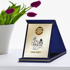 Kişiye Özel Yılın En İyi Diş Hekimi Lacivert Plaket Ödülü