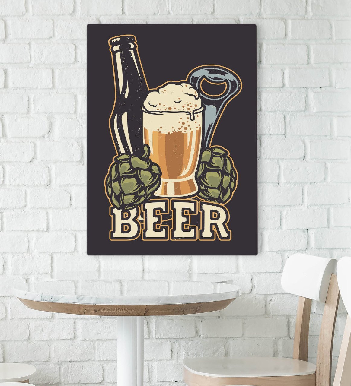 BK Gift Cafe & Bar & Restaurant Konseptli Kanvas Tablo 70x100cm-52