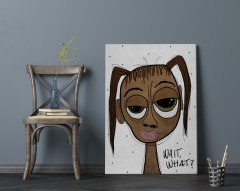 BK Home The Lazy People Collection Slow Girl Tasarımlı Kanvas Tablo 70x100cm-1