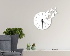 BK Home Dekoratif 45cm Ahşap Duvar Saati-57