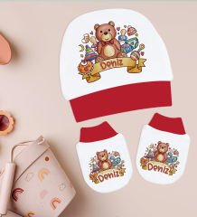 BK Kids Kişiye Özel Hastane Çıkışı, Bebek Kıyafeti, Yeni Doğan Bebek Hediyesi, 6 Parça Kırmızı Bebek Elbise Giyim Seti-22