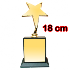 Sublimasyon Yıldız Figürlü Ödül Kupası 18 cm