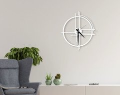 BK Home Dekoratif 45cm Ahşap Duvar Saati-58