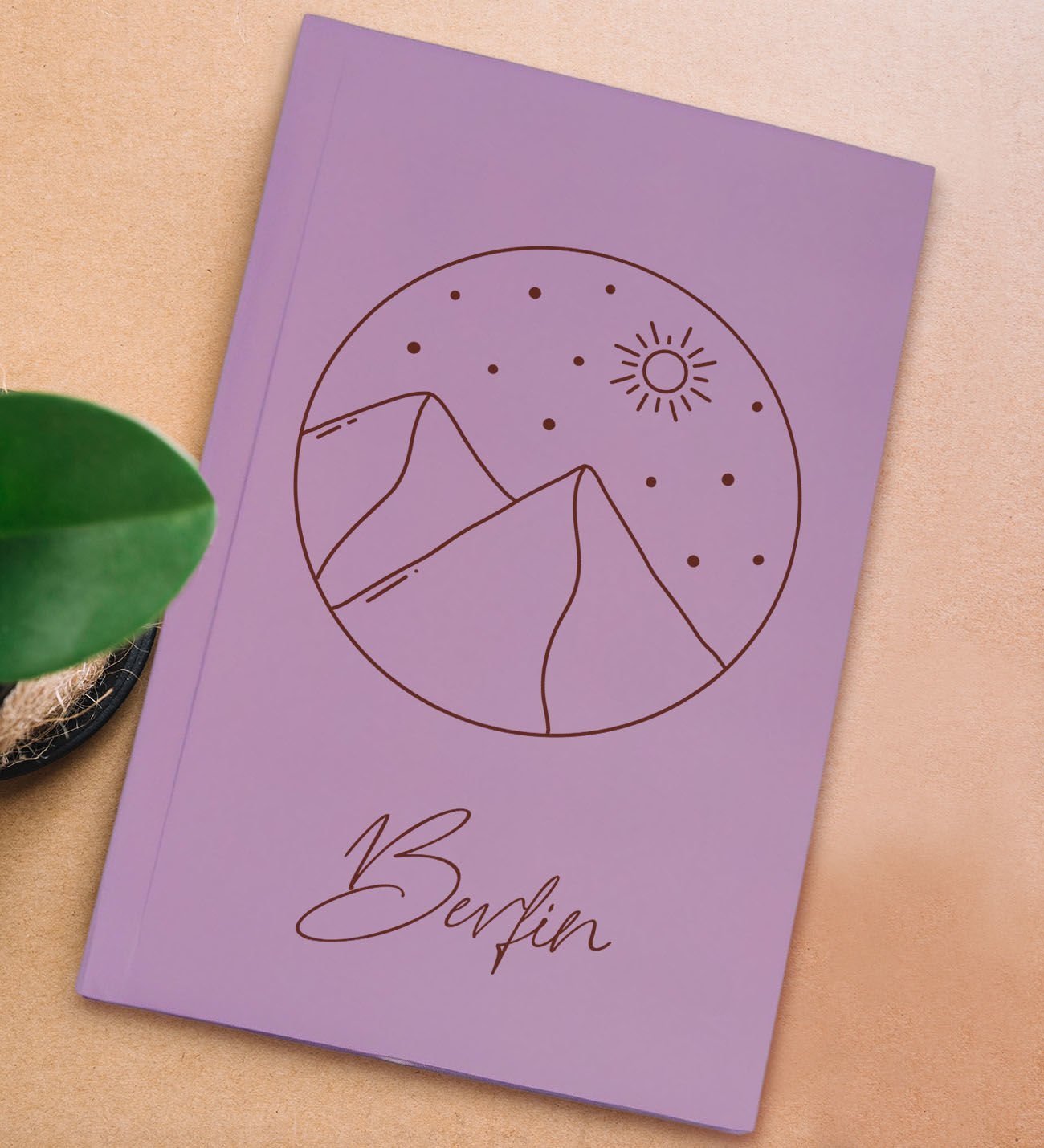BK Gift Kişiye Özel İsimli Sert Kapaklı Lila Lastikli Defter , Arkadaşa Hediye, Yeni İş Hediyesi, Doğum Günü Hediyesi-6
