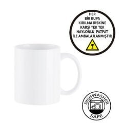 Premium Kutusuz 1 Koli Sublimasyon Porselen Beyaz Kupa
