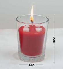 BK Gift Baş Harfli ve İsimli Cam Bardakta Kalp Figürlü Kokulu Mum-10, Sevgiliye Hediye, Sevgililer Günü