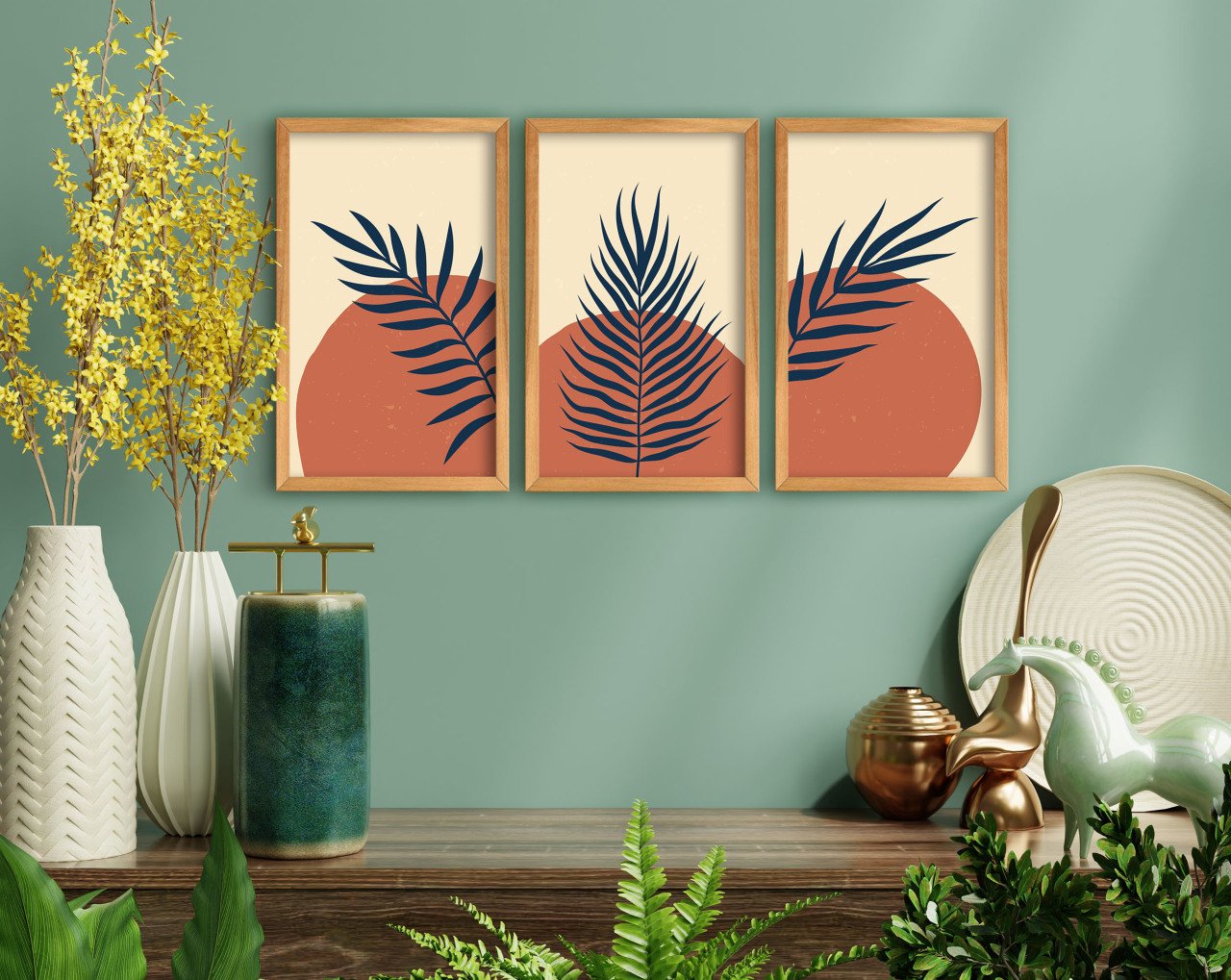 BK Home Dekoratif 3’lü Retro Ahşap Tablo-20