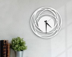 BK Home Dekoratif 45cm Ahşap Duvar Saati-64