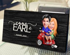BK Gift Kişiye Özel Sevgililer Karikatürlü Kabartma Figürlü Ahşap Tablo, Duvar Dekoru, Arkadaşa Hediye, Özel Tasarım Ev Hediyesi-10