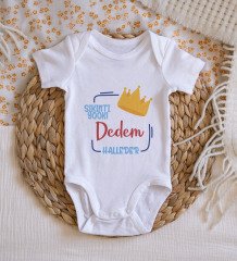 BK Kids Sıkıntı Yok Dedem Halleder Tasarımlı Bebek Body Zıbın - Model 1