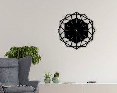BK Home Dekoratif 45cm Ahşap Duvar Saati-67