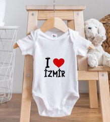 BK Kids I Love İzmir Tasarımlı Bebek Body Zıbın - Model 1