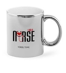 Kişiye Özel Mesleki Hemşire Krom Kupa Bardak - 1