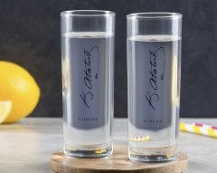 Kişiye Özel Renkli Baskılı Atatürk Temalı İkili Vodka Bardağı-31