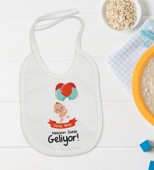 BK Kids Kişiye Özel Mekanın Sahibi Geliyor Tasarımlı Bebek Body Zıbın ve Mama Önlüğü Hediye Seti - Model 1