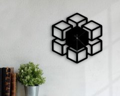 BK Home Dekoratif 45cm Ahşap Duvar Saati-69