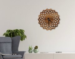 BK Home Dekoratif 45cm Ahşap Duvar Saati-70