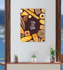 BK Gift Cafe & Bar & Restaurant Konseptli Kanvas Tablo 30x50cm-57
