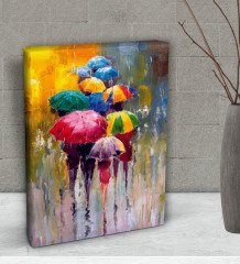 BK Gift İnsanlar Tasarımlı Dekoratif Mini Kanvas Tablo 15x20cm-1