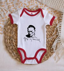 BK Kids Atatürk Temalı Kırmızı Bebek Body Zıbın-19