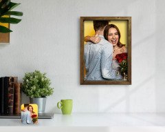 BK Home Yağlıboya Fotoğraflı Doğal Masif Ahşap Çerçeveli Tablo-1