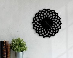 BK Home Dekoratif 45cm Ahşap Duvar Saati-71