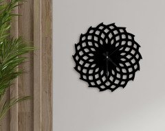 BK Home Dekoratif 45cm Ahşap Duvar Saati-71