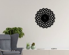 BK Home Dekoratif 45cm Ahşap Duvar Saati-71