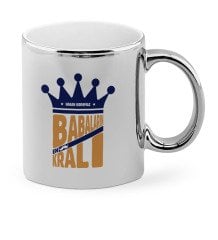 Babalar Gününe Özel Babaların En Kralı Krom Kupa Bardak - 2