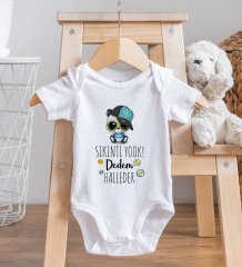 BK Kids Sıkıntı Yok Dedem Halleder Tasarımlı Bebek Body Zıbın - Model 2