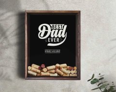 BK Gift Kişiye Özel İsimli Babalar Günü Tasarımlı Bira Kapağı Koleksiyonu Ahşap Kumbara-13, Ev Hediyesi, Babaya Hediye