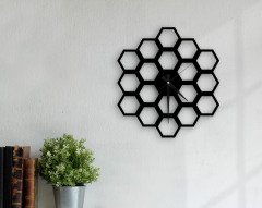 BK Home Dekoratif 45cm Ahşap Duvar Saati-73