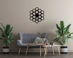 BK Home Dekoratif 45cm Ahşap Duvar Saati-73