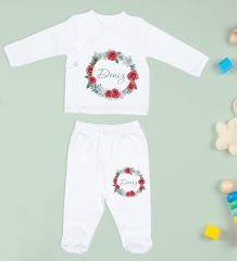 BK Kids Kişiye Özel Hastane Çıkışı, Bebek Kıyafeti, Yeni Doğan Bebek Hediyesi, 6 Parça Beyaz Bebek Elbise Giyim Seti-17