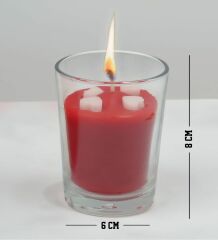 BK Gift Sevgiliye İsimli Cam Bardakta Kalp Figürlü Kokulu Mum-13, Sevgiliye Hediye, Sevgililer Günü