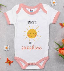 BK Kids Little Sunshine Tasarımlı Pembe Bebek Body Zıbın-1