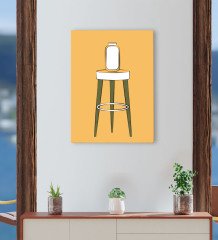 BK Gift Cafe & Bar & Restaurant Konseptli Kanvas Tablo 30x50cm-59