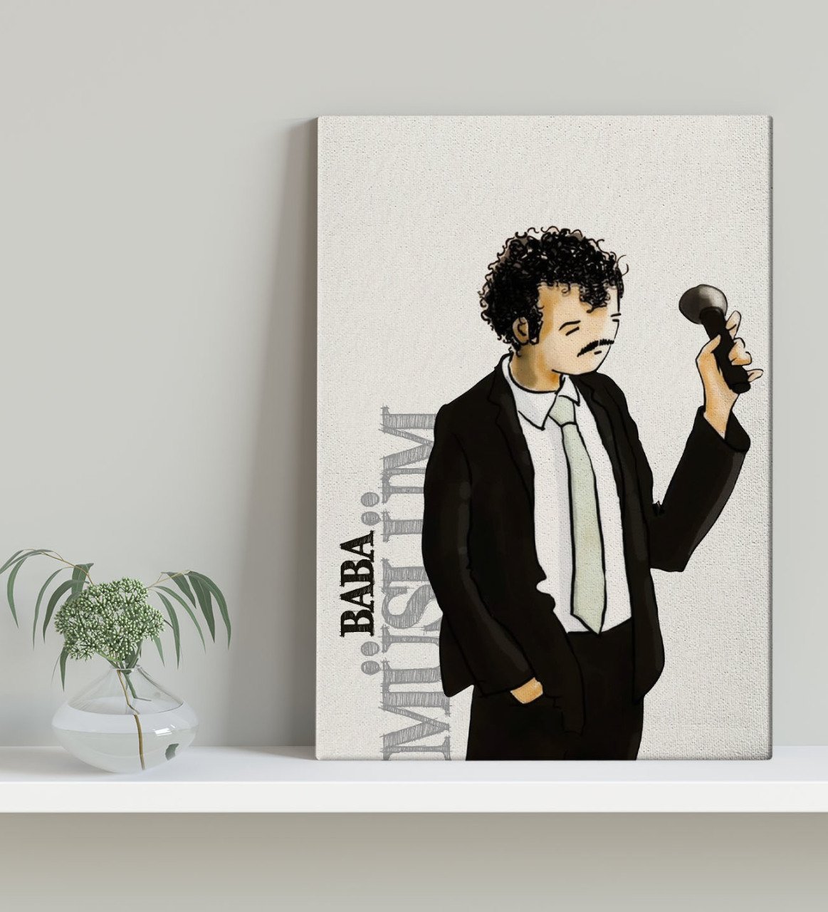 BK Home Müslüm Baba Tasarımlı Kanvas Tablo 30x50cm-2