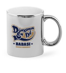 Babalar Gününe Özel Dünyanın En İyi Babası Krom Kupa Bardak - 2
