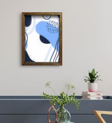 BK Gift Otel Odası Konseptli Doğal Masif Ahşap Çerçeveli Tablo 30x40cm-56