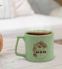 BK Gift Anneler Günü Tasarımlı Pastel Su Yeşili Middle Kupa Bardak, Anneye Hediye, Ev Hediyesi, Anneler Günü Hediyesi, Ofis Hediyesi-4