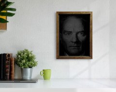 BK Home Atatürk Tasarımlı Doğal Masif Ahşap Çerçeveli Tablo-6