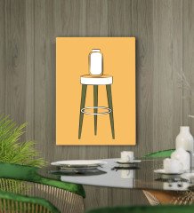 BK Gift Cafe & Bar & Restaurant Konseptli Kanvas Tablo 50x70cm-59