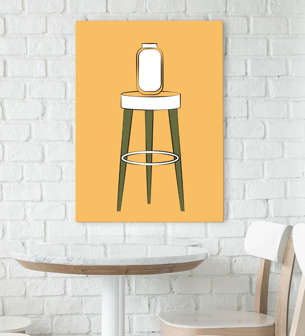 BK Gift Cafe & Bar & Restaurant Konseptli Kanvas Tablo 70x100cm-59