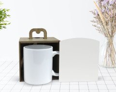 Kişiye Özel Ahşap Kutuda Mânâ Feriştah Tasarımlı Beyaz Kupa Bardak-1