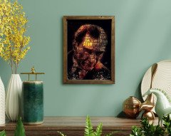 BK Home Atatürk Tasarımlı Doğal Masif Ahşap Çerçeveli Tablo-8