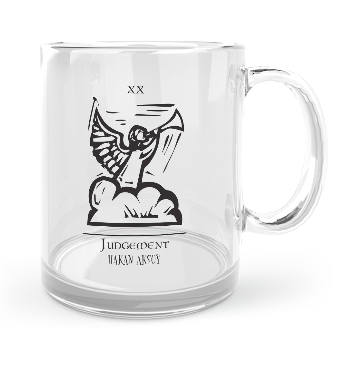 Kişiye Özel Tarot Judgement (Sağduyu) Cam Kupa Bardak