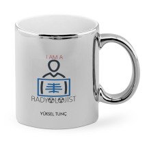 Kişiye Özel Mesleki Radyolojist Krom Kupa Bardak - 1